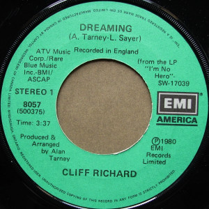 Cliff Richard - Dreaming * Used 7" Vinyl