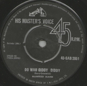 Manfred Mann - Do Wah Diddy Diddy * Uk Press * Used 7" Vinyl