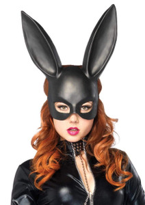 Black Bondage Rabbit Bunny Mask