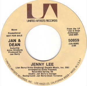 Jan & Dean - Jennie Lee * Used 7" Vinyl