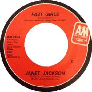 Janet Jackson - Fast Girls * Used 7" Vinyl