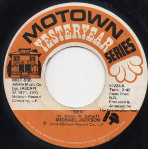 Michael Jackson - Ben - I Wanna Be Where You Are * Used 7" Vinyl