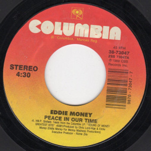 Eddie Money - Peace In Our Time * Used 7" Vinyl
