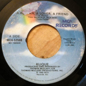 Klique - A Woman, A Lover A Friend * Used 7" Vinyl