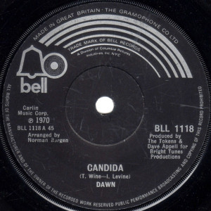 Dawn - Candida * Used 7" Vinyl