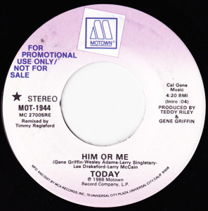Today - Him Or Me * Used 7" Vinyl