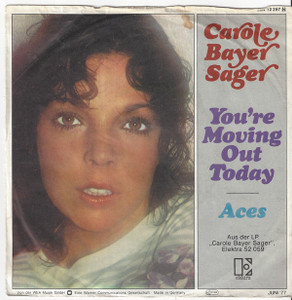 Carole Bayer - You´Re Moving Out* Uk Press * Used 7" Vinyl