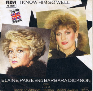 Elaine Paige And Barbara Dickson - I Know Him So Well * with sleeve * Used 7" Vinyl