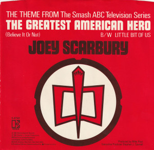 Joey Scarbury - The Greatest American Hero - That Little Bit Of Us * Used 7" Vinyl