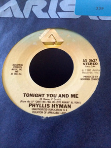 Phyllis Hyman - Tonight You And Me * Used 7" Vinyl