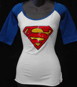 Superman - 3/4 Sleeve Girls T-Shirt