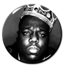 Biggy - Portrait  1" Pin