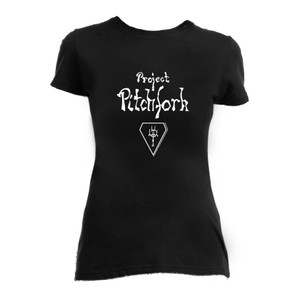 Project Pitchfork Logo Girls T-Shirt