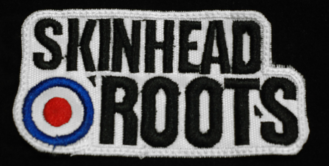 Skinhead Boot Circle Black,Red And White Embroidered Patch 
