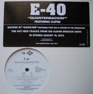 E-40 - Quarterbackin' / Gasoline *2003 * Vg+ - Lp */Used