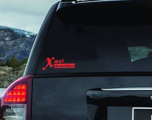 X-mal Deutschland 7x3" Vinyl Cut Sticker
