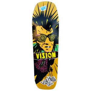Vision Psycho Stick Modern concave Yellow Stain Skateboard Deck 10x29.7"