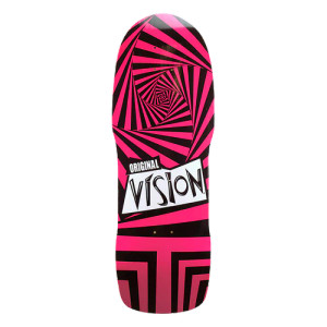 Vision Original Pink/Black Skateboard Deck Modern Concave 10x29.7"