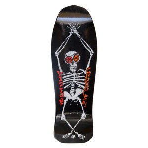 Vision Groholski Black Skeleton Skateboard Deck - 10.2x30"