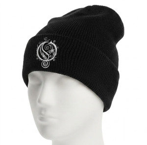 Opeth White Logo Embroidered Beanie