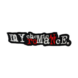 My Chemical Romance - White / Red Logo 5x1" Embroidered Patch