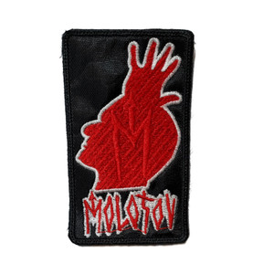 Molotov - Red Head Logo 4x2.2" Embroidered Patch