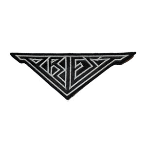 Priest - White Logo 5.2x2" Embroidered Patch