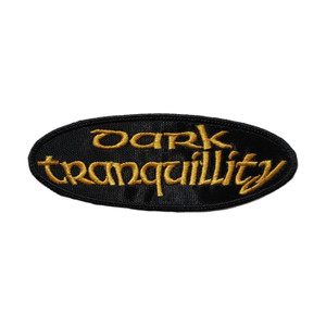 Dark Tranquility -  Gold Oval Logo 4.5x1.6" Embroidered Patch