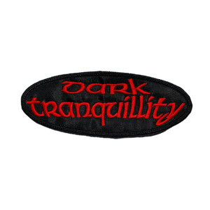 Dark Tranquility -  Red Oval Logo 4.5x1.6" Embroidered Patch