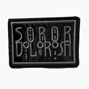 Soror Dolorosa - Grey Logo 4x2.5" Embroidered Patch
