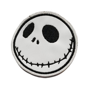 TNBC - Jack Skelligton Face 3" Embroidered Patch