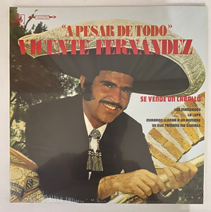Vicente Fernandez - A Pesar De Todo Lp * New