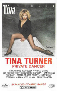 Tina Turner - Private Dancer Vg+/Vg+ Tape *Used