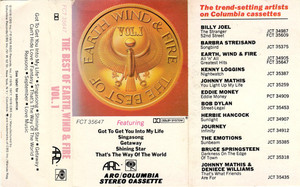 Earth, Wind & Fire - The Best Of Earth Wind & Fire Vol. I Tape *Used