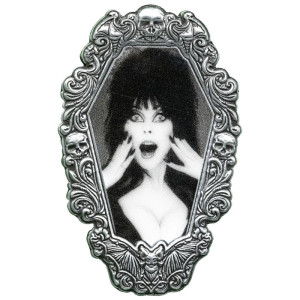 Elvira Hands Gothic Frame Enamel Pin