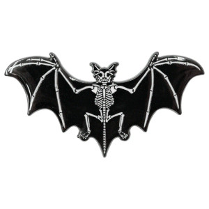 Skelli Bat Glow Enamel Pin