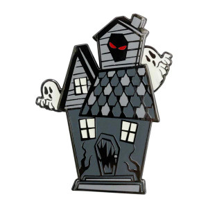 Haunted House Moving Enamel Pin