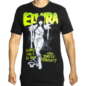 Elvira Mummy Thrill Tonight Mens T-Shirt