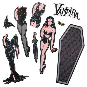 Vampira Glamour Ghoul Dress Up Magnet Set