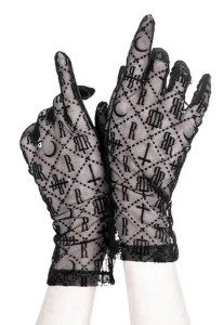 Luxurious Goth Gloves