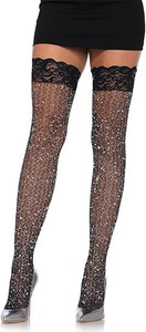 Ash Cable Net Thigh Highs