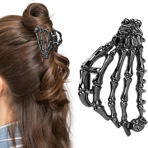 Skeleton Hand Hair Claw Clip