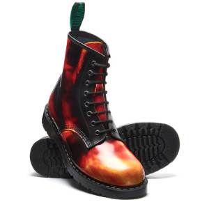 Solovair 8i Flame Rub-Off  Derby Boot *Made in England*