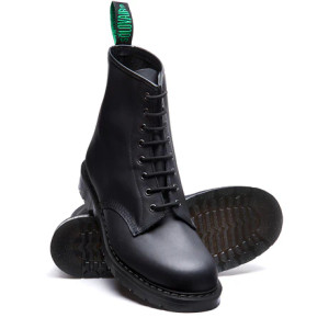 Solovair 8i Black Greasy Derby Boot *Made in England*