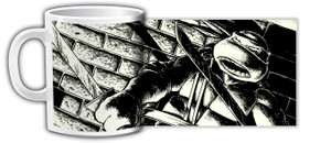 TMNT Black & White Coffee Mug