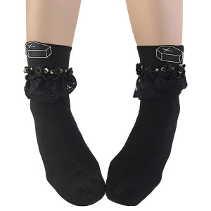 Ruffle Coffin Socks