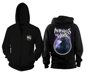 Motionless in White Zippered Hooded Sweatshirt w/ Embroidery