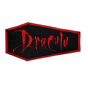Dracula - The Movie Red Coffin Logo 9.5x5" Embroidered Backpatch