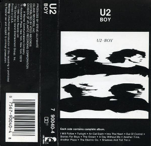 U2 - Boy  Cassette *Used