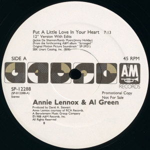 Annie Lennox & Al Green ?- Put A Little Love In Your Heart *Promo Lp *Used